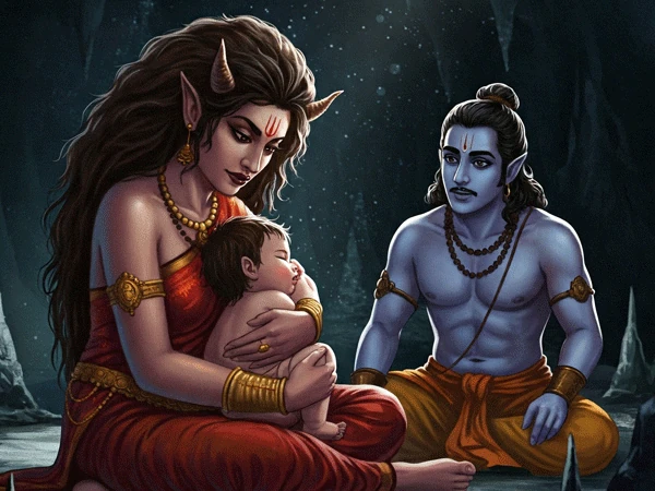 हिडिम्बा नाम की एक सुंदर राक्षस स्त्री
